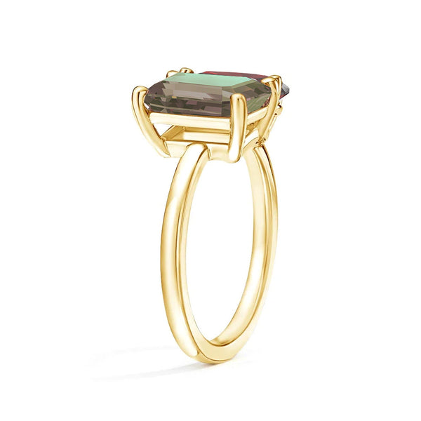 Toi et Moi Personalized Alexandrite Birthstone Anniversary Ring