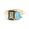 Toi et Moi Personalized Alexandrite Birthstone Anniversary Ring