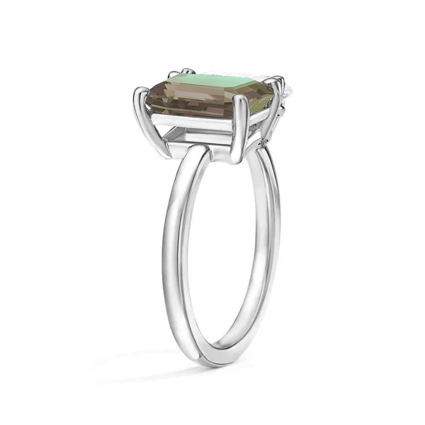 Toi et Moi Personalized Alexandrite Birthstone Anniversary Ring