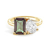 Toi et Moi Personalized Alexandrite Birthstone Anniversary Ring