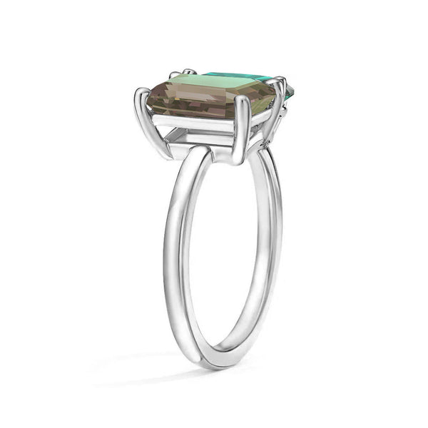 Toi et Moi Personalized Alexandrite Birthstone Anniversary Ring