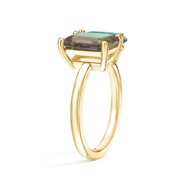 Toi et Moi Personalized Alexandrite Birthstone Anniversary Ring