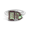 Toi et Moi Personalized Alexandrite Birthstone Anniversary Ring