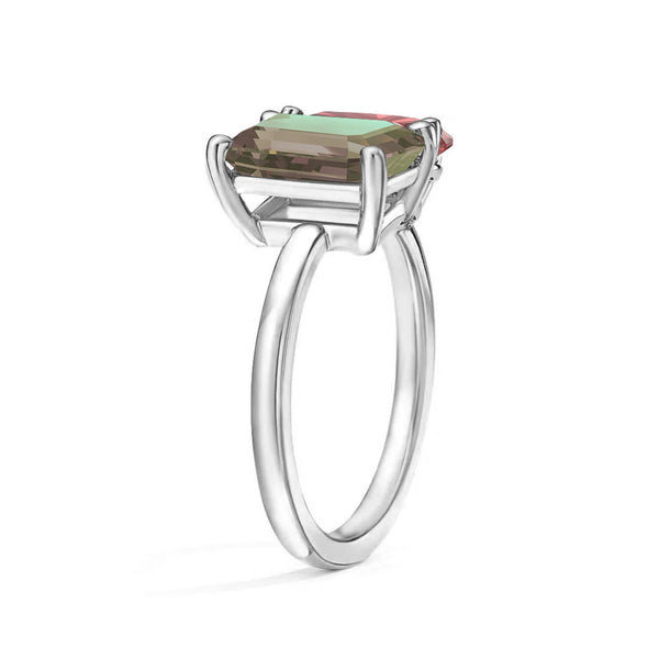 Toi et Moi Personalized Alexandrite Birthstone Anniversary Ring