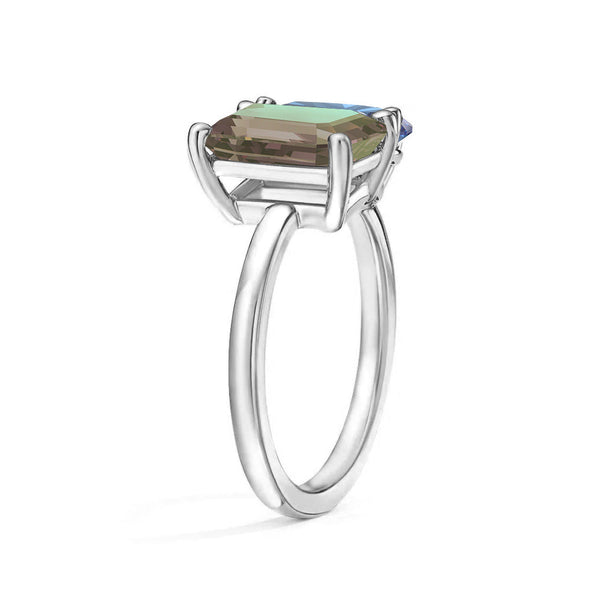 Toi et Moi Personalized Alexandrite Birthstone Anniversary Ring