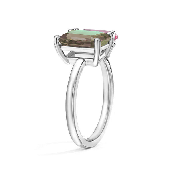 Toi et Moi Personalized Alexandrite Birthstone Anniversary Ring