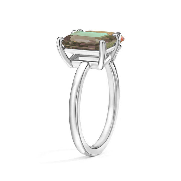 Toi et Moi Personalized Alexandrite Birthstone Anniversary Ring