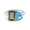 Toi et Moi Personalized Alexandrite Birthstone Anniversary Ring