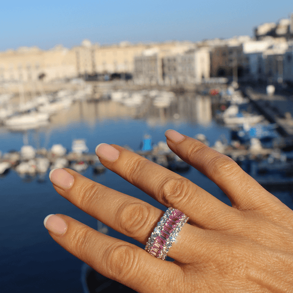 15.4 CT. Baguette Lab Grown Gemstone Eternity Band