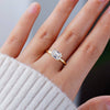 East West Emerald Cut Solitaire Engagement Ring