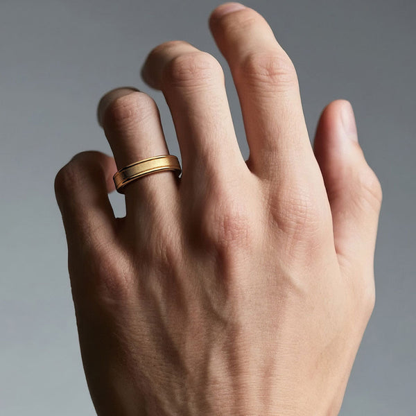 6mm Brushed Finish Men's Wedding Band