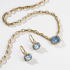 "Aqua Earth Conservation Champion" Aquamarine and Sapphire Necklace
