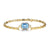 "Aqua Earth Conservation Champion" Aquamarine and Sapphire Bracelet