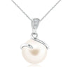 8mm Freshwater Cultured Pearl Pendant & Ring Set
