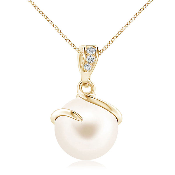 8mm Freshwater Cultured Pearl Pendant & Ring Set