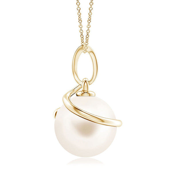 8mm Freshwater Cultured Pearl Pendant & Ring Set
