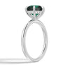 Solitaire Green Ring AndEmerald Pendant Set