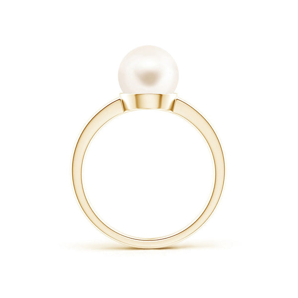 8mm Freshwater Cultured Pearl Pendant & Ring Set