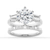 Tapered Baguette 1 Carat Three Stone Promise Ring [Final Sale Ships within 24 hrs]