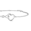Interlocking Hearts Diamond Accent Infinity Bracelet