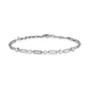 Moissanite Dotted Paperclip Chain Bracelet