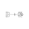 4 ctw Round Moissanite 6 Prong Stud Earrings