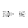 2ctw Round Brilliant 4 Prong Solitaire Stud Earrings