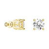 2ctw Round Brilliant 4 Prong Solitaire Stud Earrings
