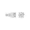 4 ctw Cushion Cut Moissanite 4 Prong Solitaire Stud Earrings