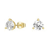 2 ctw Round Moissanite 3 Prong Solitaire Stud Earrings