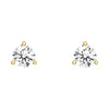 2 ctw Round Moissanite 3 Prong Solitaire Stud Earrings