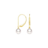 8mm Freshwater Cultured Pearl Leverback Earrings