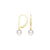 8mm Freshwater Cultured Pearl Leverback Earrings