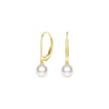 8mm Freshwater Cultured Pearl Leverback Earrings