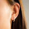 Eternal Radiance Hoop Lab Grown Diamond Earrings