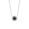 Eternal Halo Personalized Birthstone Necklace