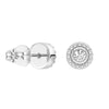 Convertible 2 in 1 Beaded Jacket Stud Earrings with Lab Grown Diamond