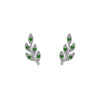 Couture Botanical Foliage Lab Grown Emerald Necklace And Earring Set