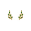 Couture Botanical Foliage Lab Grown Emerald Necklace And Earring Set