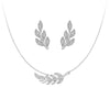 Couture Botanical Foliage Lab Grown Diamond Necklace and Earring Set