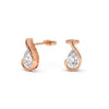 Liquid Curve Teardrop Lab Grown Diamond Studs