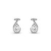 Liquid Curve Teardrop Lab Grown Diamond Studs