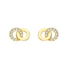 Interlocking Dual Hoop Earrings