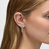 Dynamic Stud Earrings with Tremble Diamond Fringe Drops