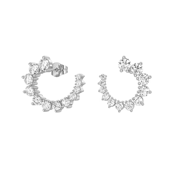 Asymmetrical Constellations Scattered Diamond Stud Earrings