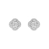 Radiating Sunburst Moissanite Stud Earrings