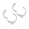 Moissanite Huggie Hoop Earrings
