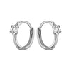 Moissanite Huggie Hoop Earrings