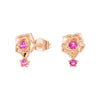 "Blossom of Hope" Breast Cancer Awareness Rose Earrings