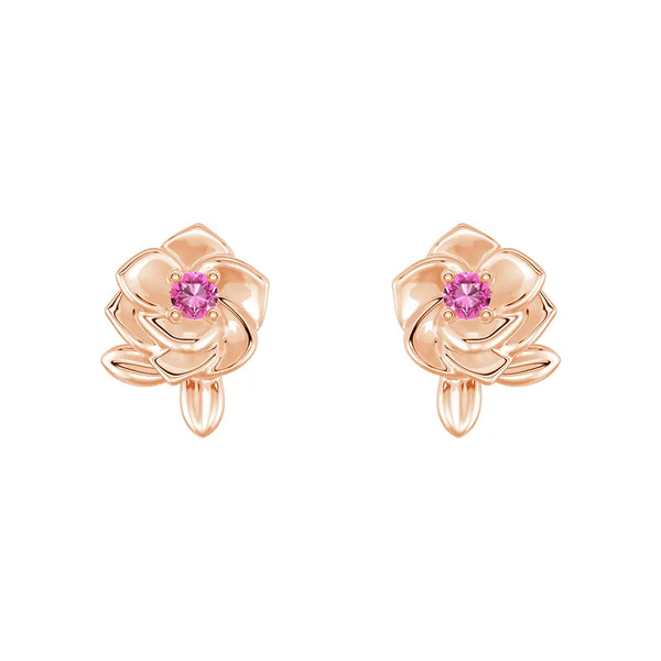 "Rose of Resilience" Breast Cancer Awareness Stud Earrings